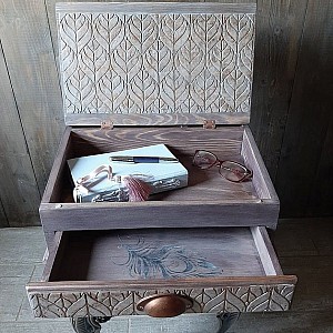 Трафарет - Липа без шва - Фотография интерьере 9