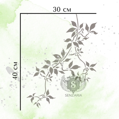 Трафарет - Клематисы набор большой Трафарет - Клематисы набор большой