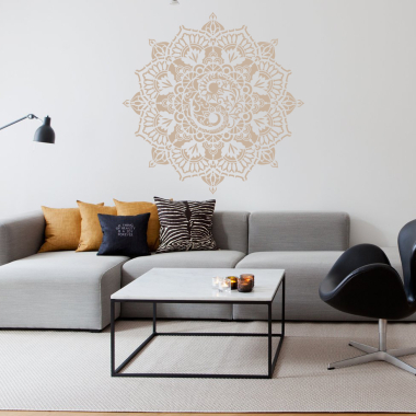 Трафарет - Мандала инь-ян Трафарет - Мандала инь-ян